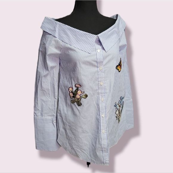 romeo & Juliet | Button Down, Off the Shoulder Top | Various Sizes - Picture 10 of 10